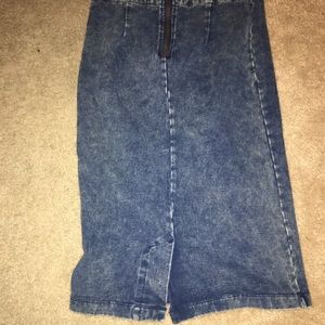 Sans Souci denim pencil skirt